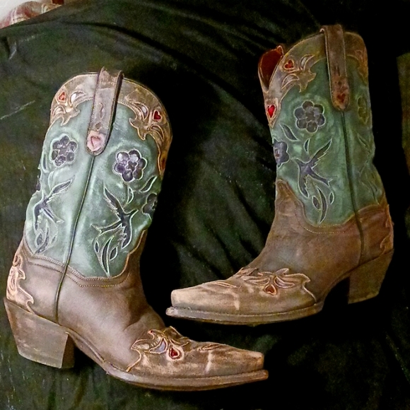 Dan Post Handcrafter Cushion Comfort Boots - beautiful, vintage - Picture 2 of 16